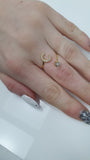 Anello trik bijoux con iniziale e brillantino
