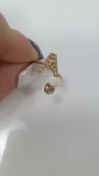 Anello trik bijoux con iniziale e brillantino