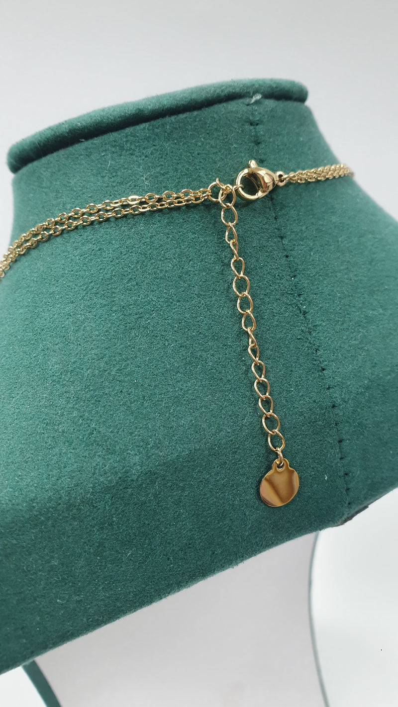 Collana doppia con cuori di trik bijoux