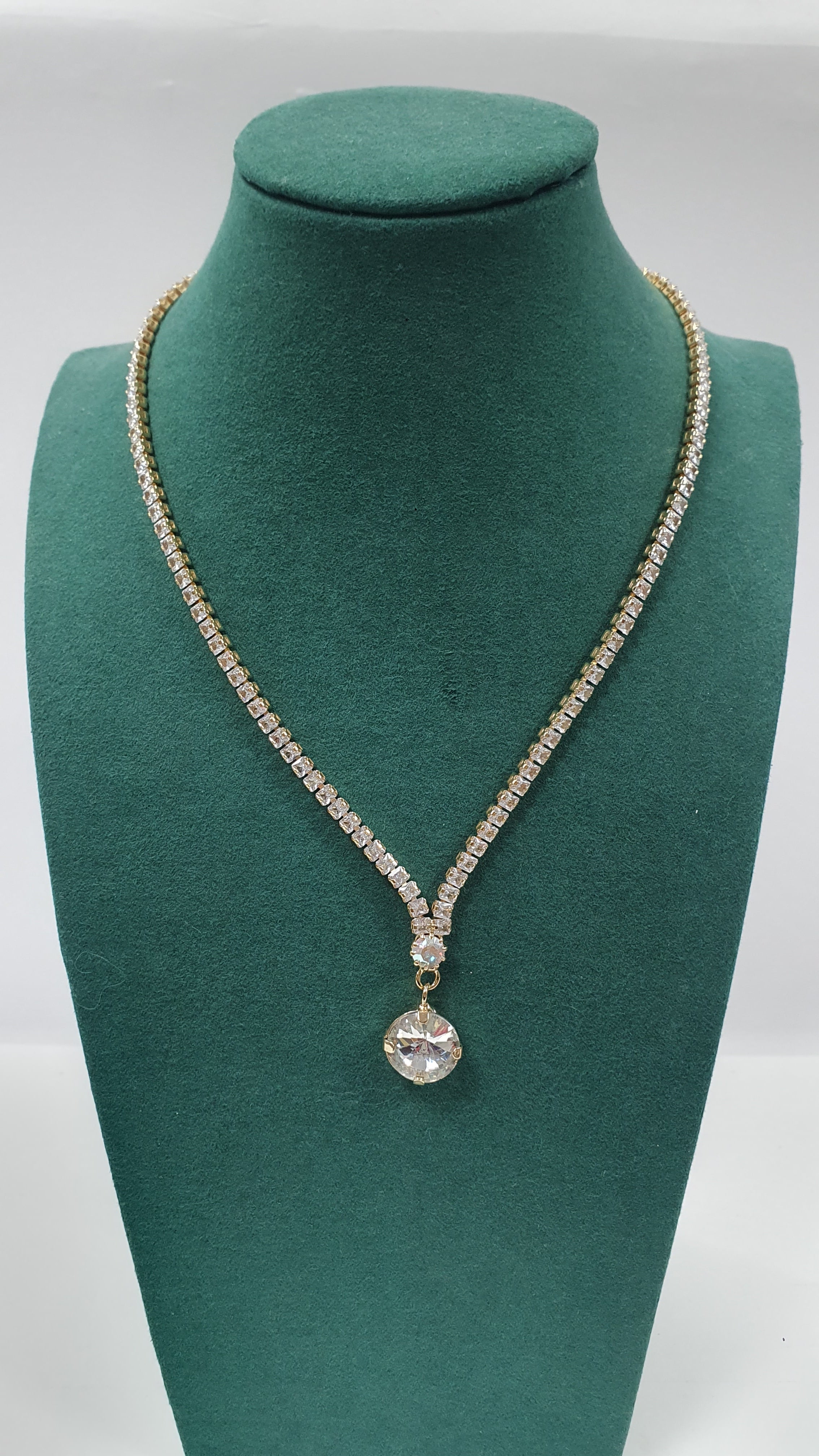 Collana trik bijoux brillantinata con pendente