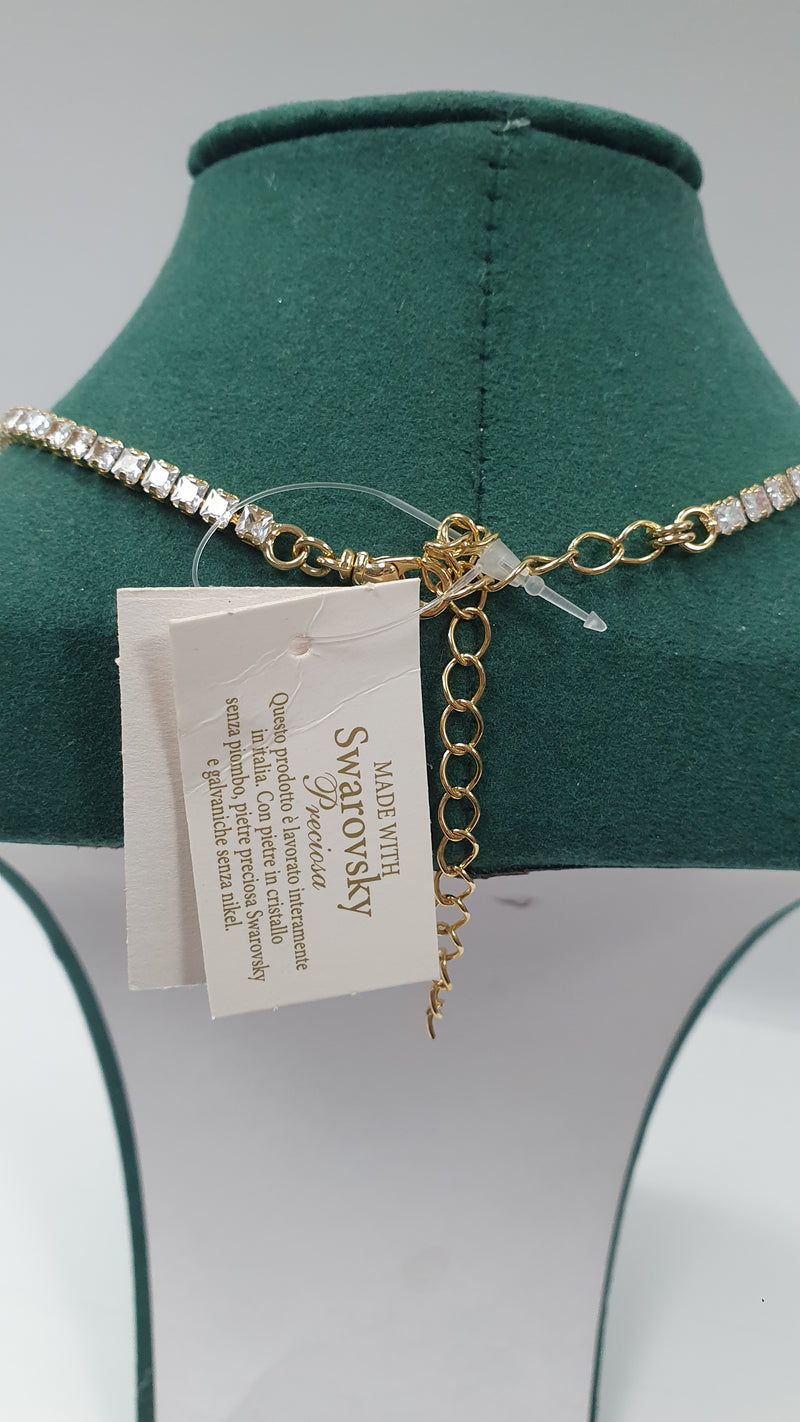 Collana trik bijoux brillantinata con pendente