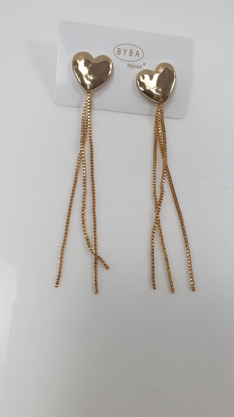 Orecchini pendenti byba bijoux cuore