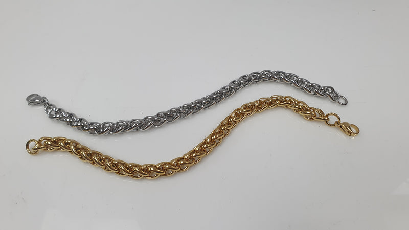 Bracciale uomo gemir oro/argento