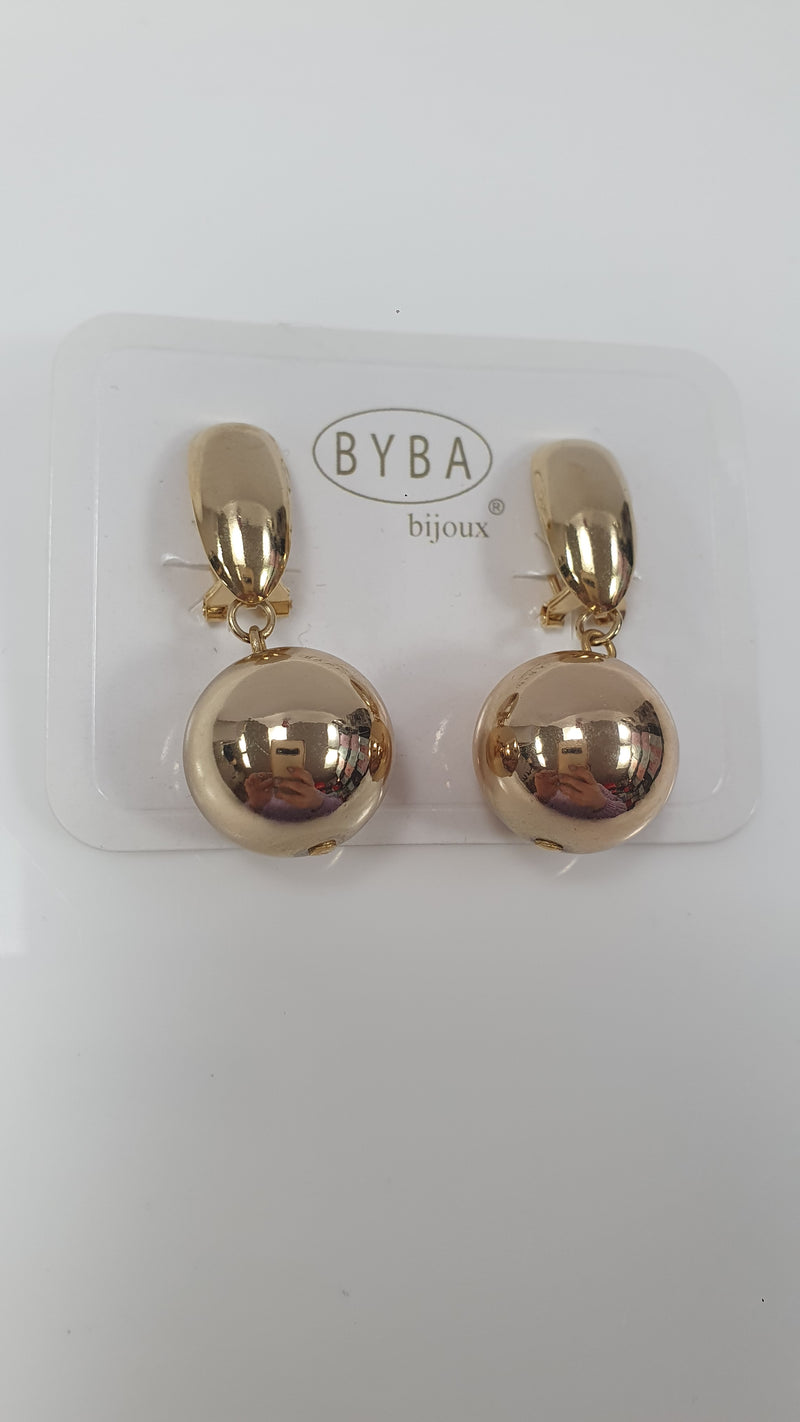 Orecchini pendenti donna di byba bijoux color oro