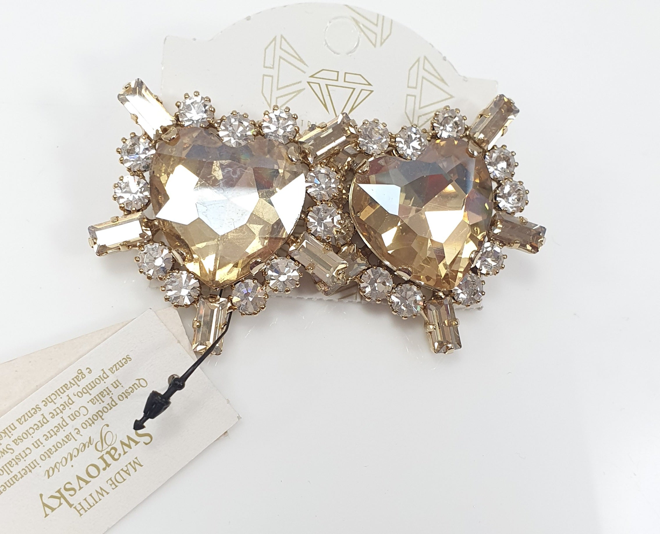 ORECCHINI TRIK BIJOUX ADIGE A CLIPS ROSSO/ ORO/ ARGENTO