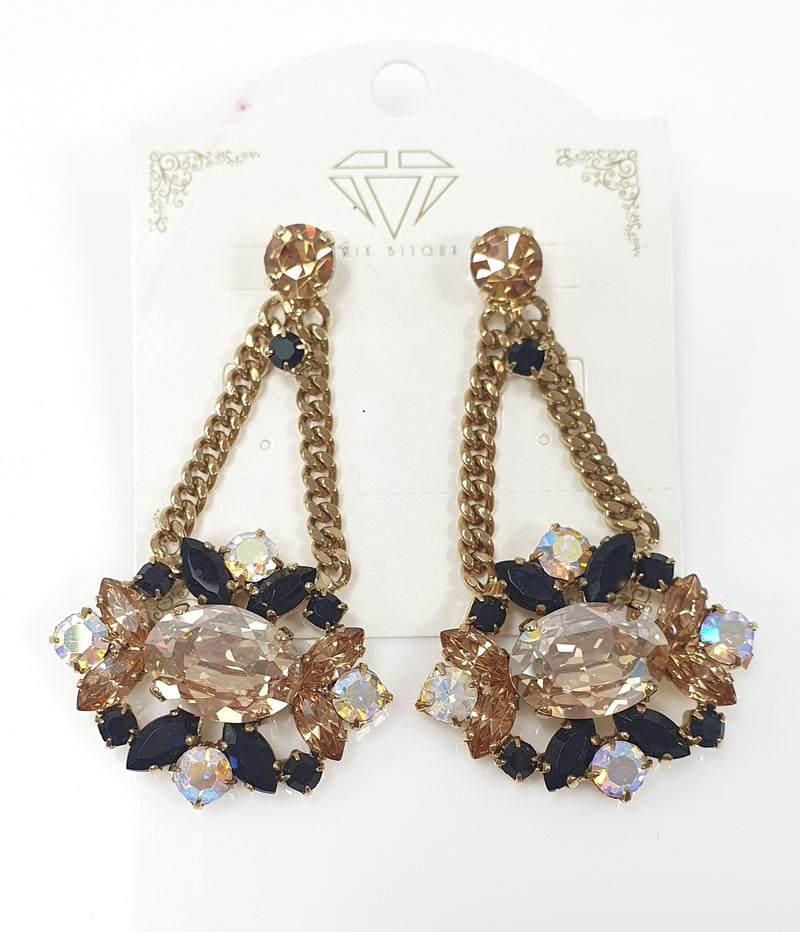 Orecchini donna pendenti di trik bijoux pietre boreali