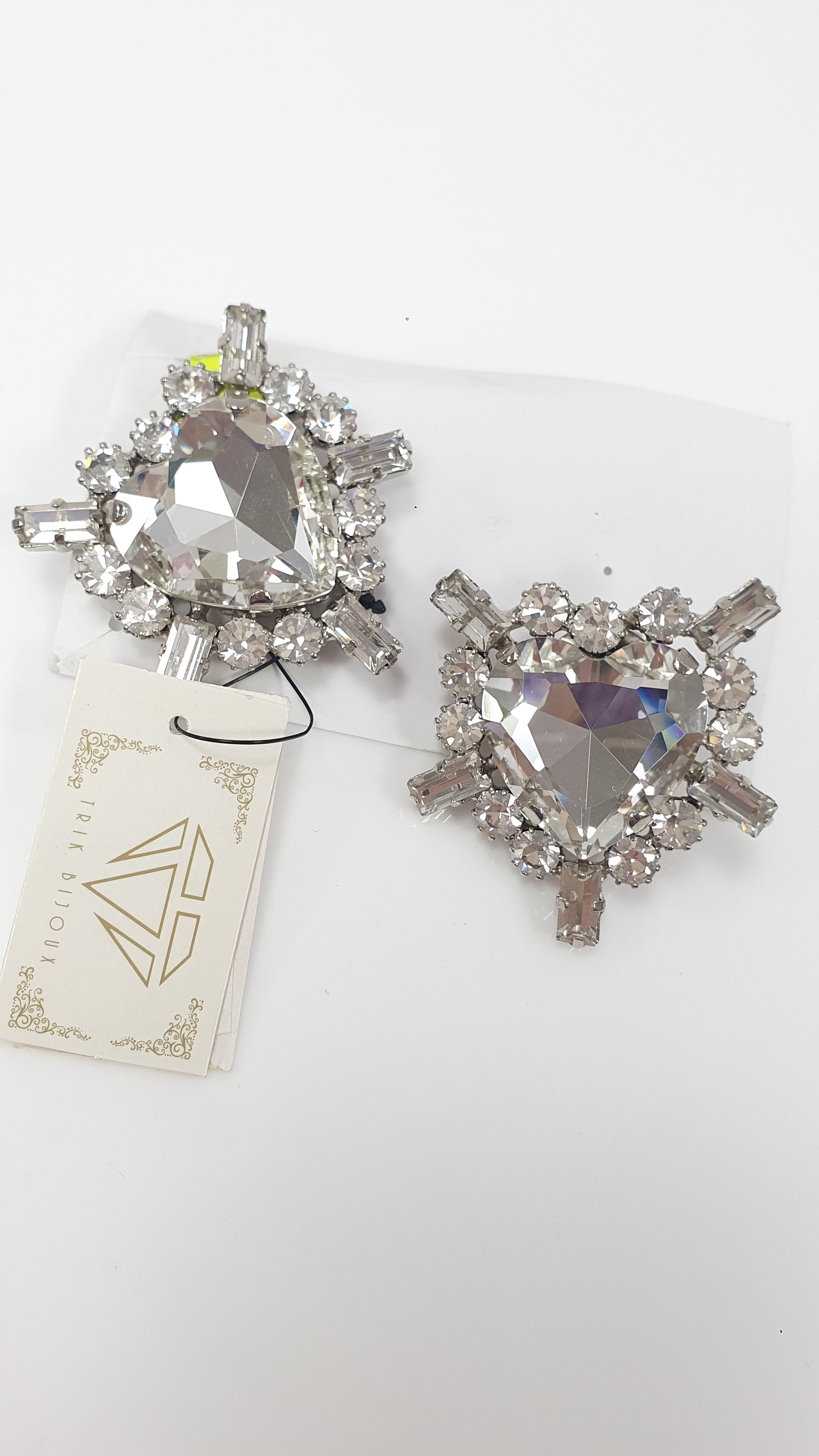 ORECCHINI TRIK BIJOUX ADIGE A CLIPS ROSSO/ ORO/ ARGENTO