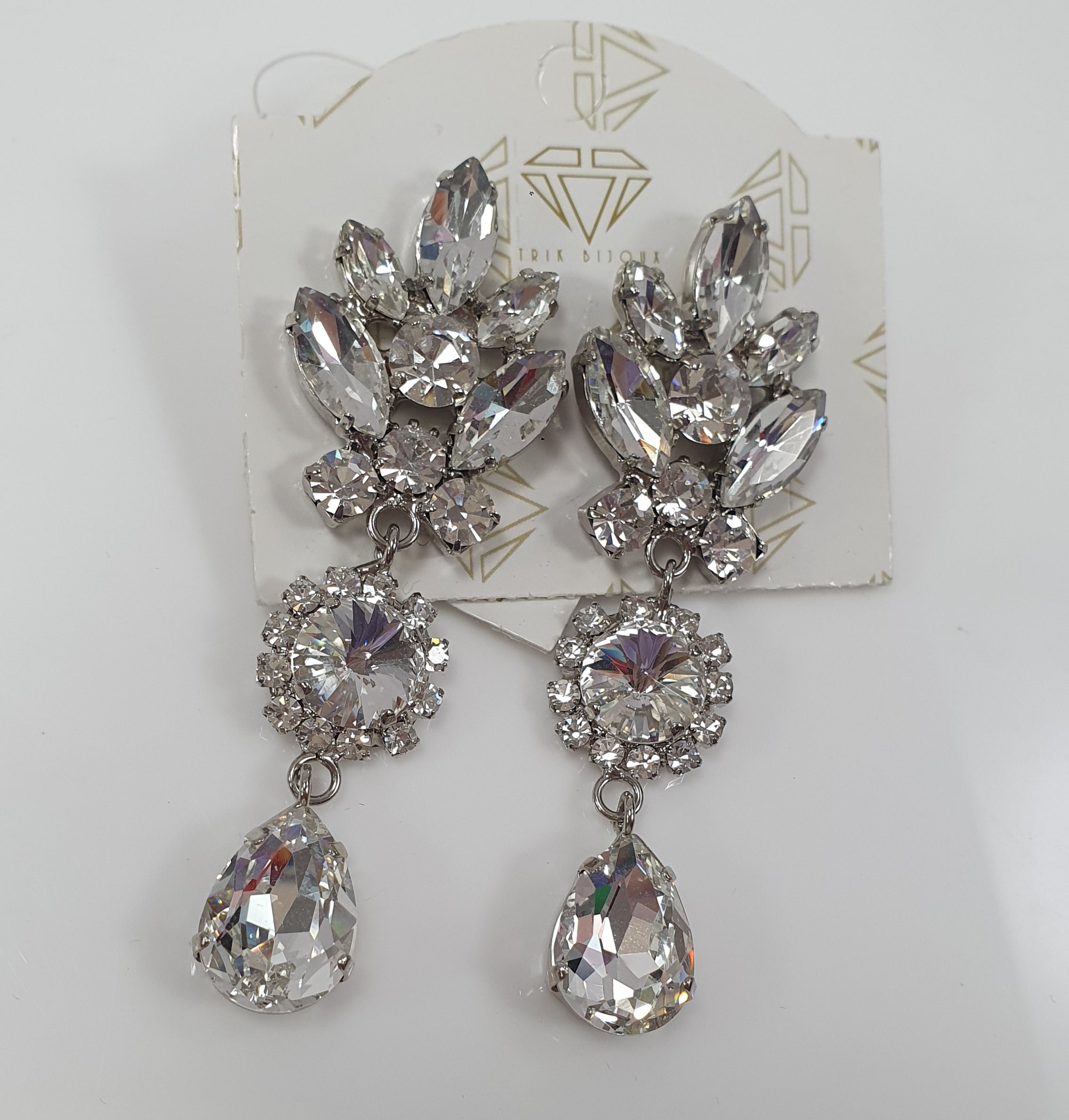Orecchini pendenti di trik bijoux argento