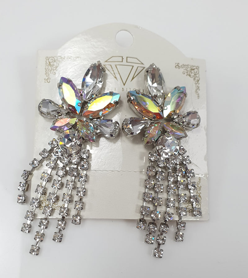 Orecchini donna di trik bijoux fiore con pendenti