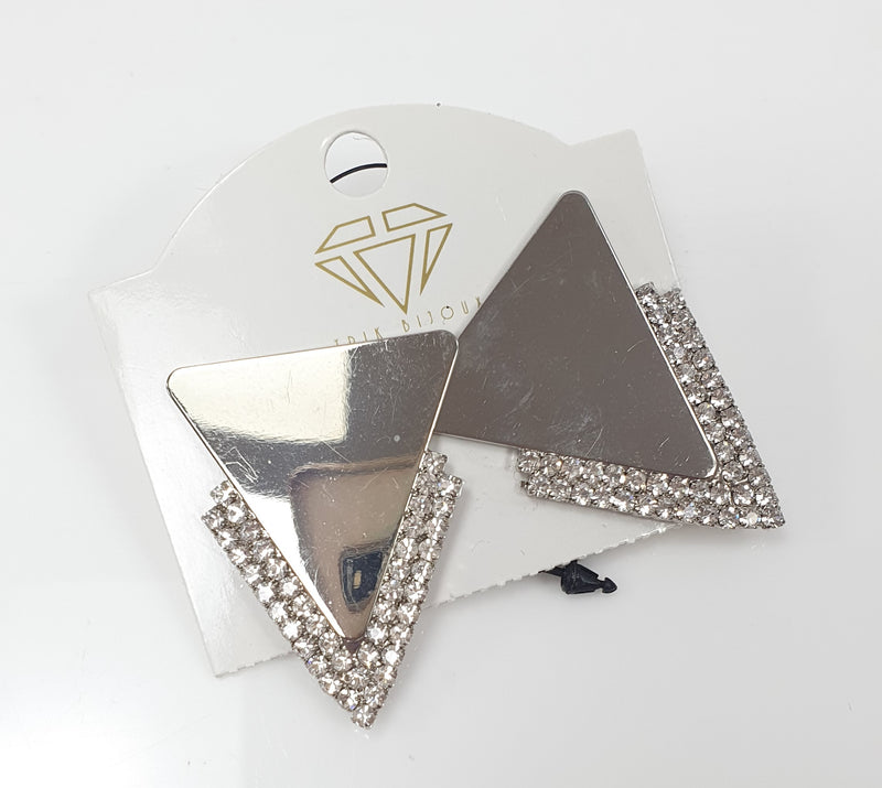 Orecchini triangolo di trik bijoux argento