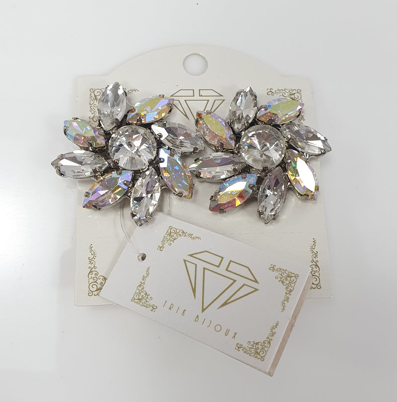 Orecchini donna a clip di trik bijoux fiore