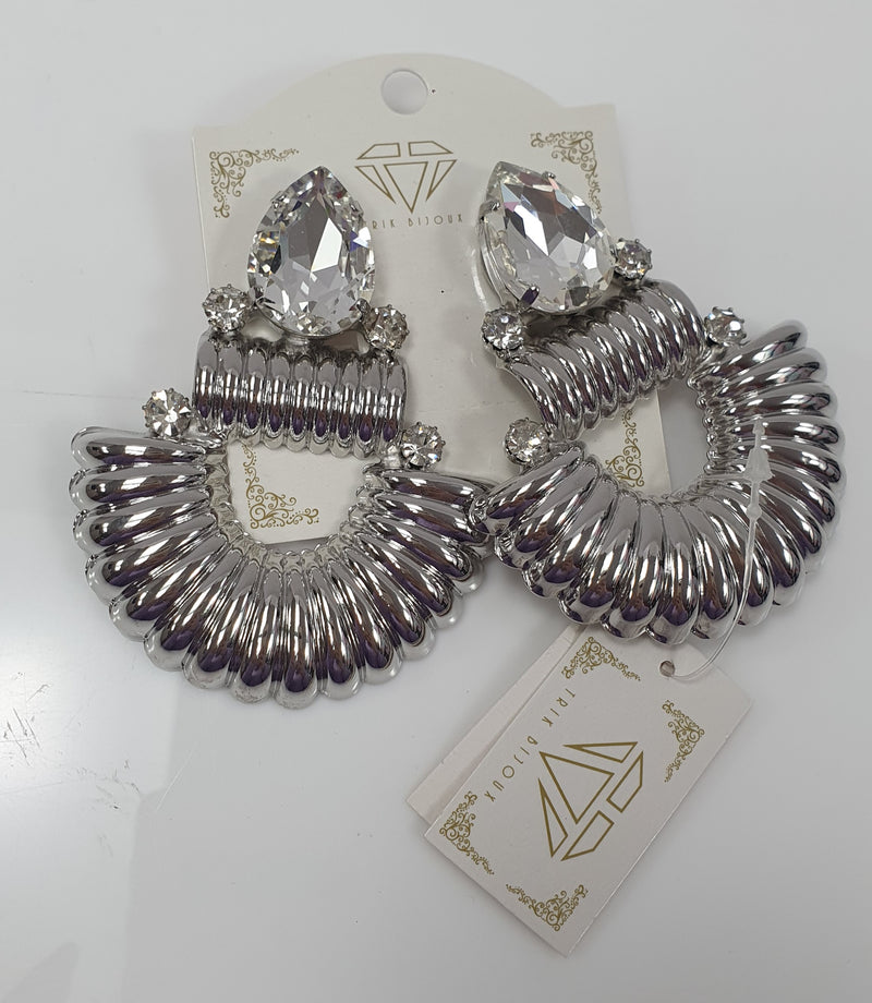 Orecchini donna a clip di trik bijoux oro/ argento