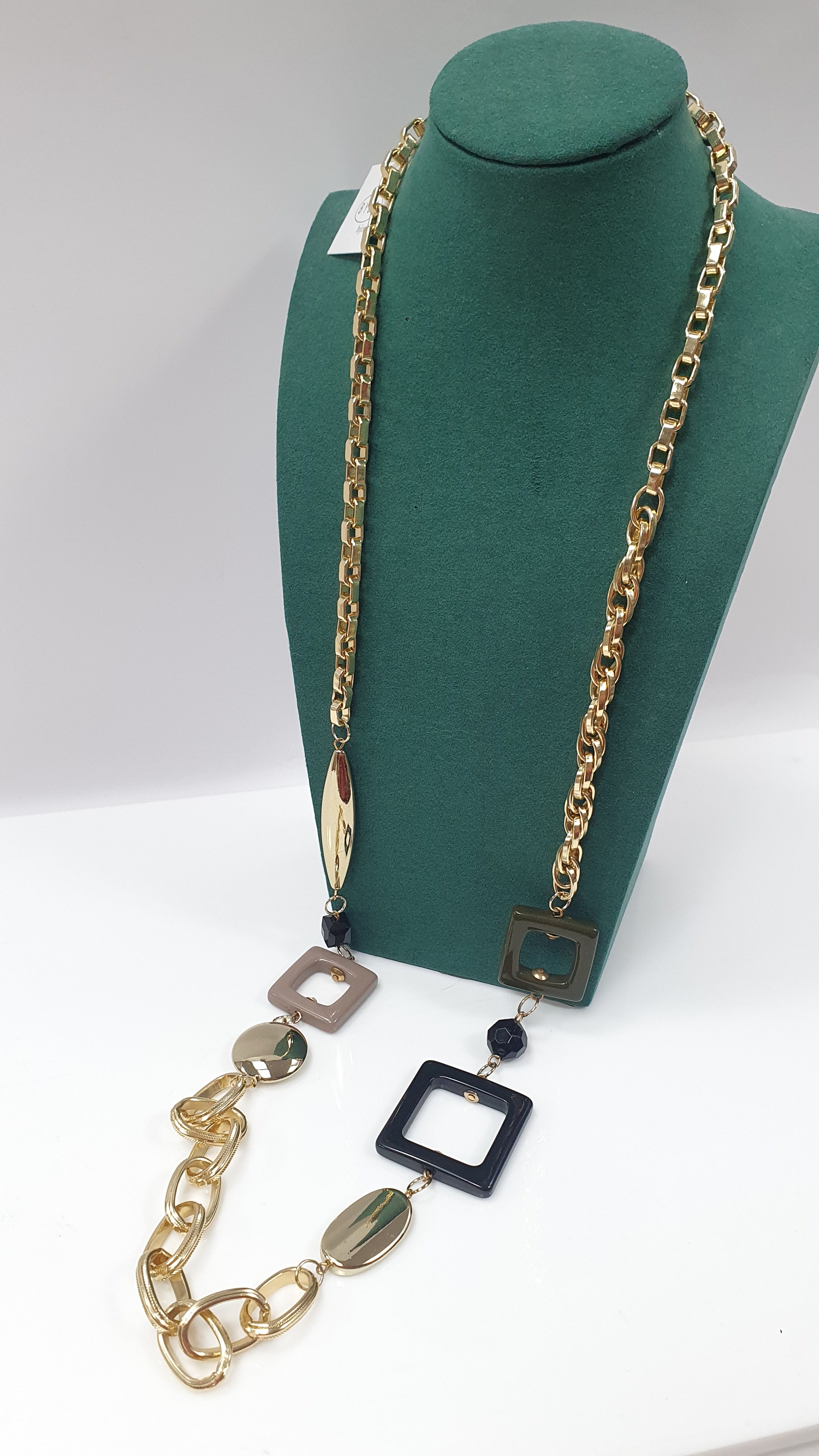 Collana lunga di byba bijoux color oro