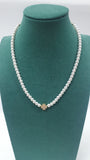 Collana di perle con ciondolo trik bijoux orso/ fiocco/  cuore/ angelo/ quadrifoglio