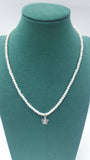 Collana di perle con ciondolo trik bijoux orso/ fiocco/  cuore/ angelo/ quadrifoglio
