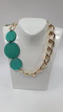 Collana donna palù oro e verde