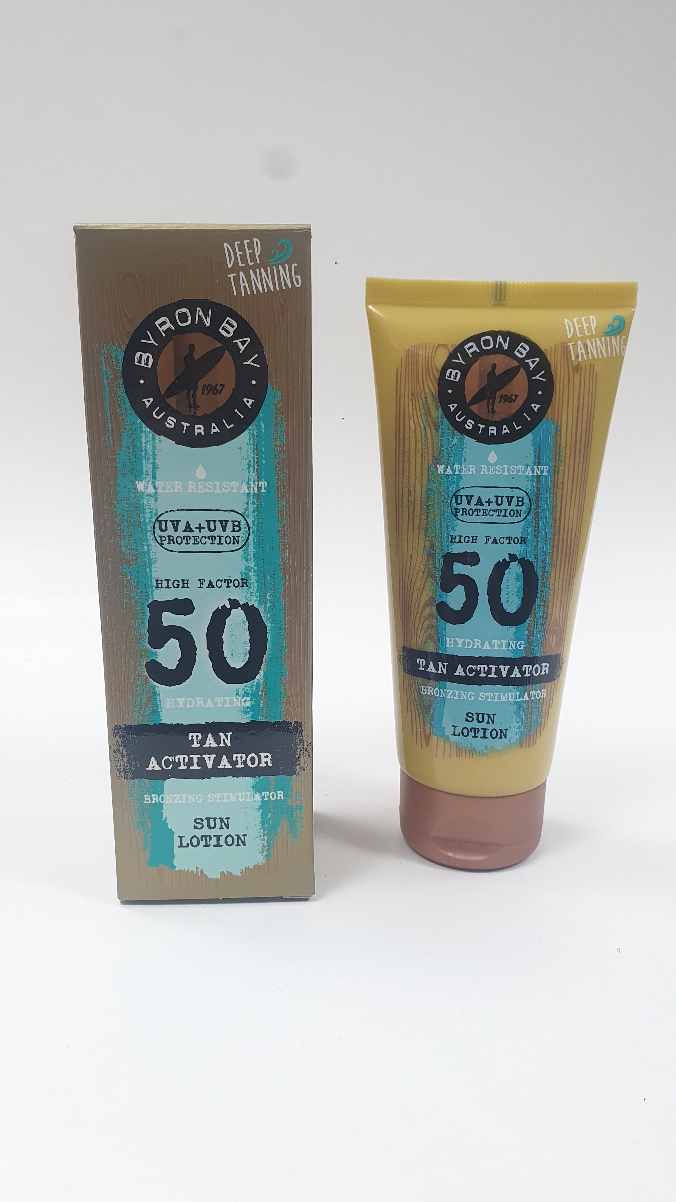 Crema spf 50 resistente all'acqua Byron bay Australia 100ml