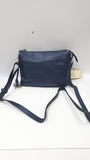 Pochette tracolla pelletteria veneta F813 blu/ Tortora