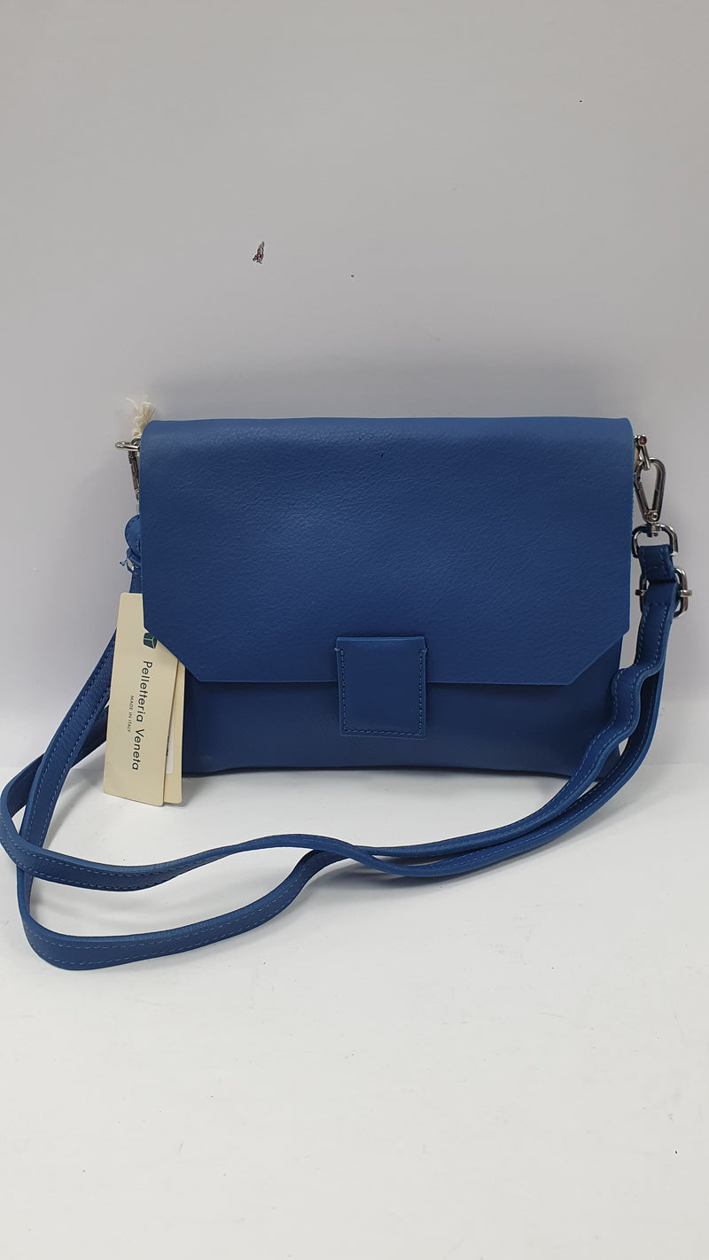 Pochette tracolla pelletteria veneta kate bluette