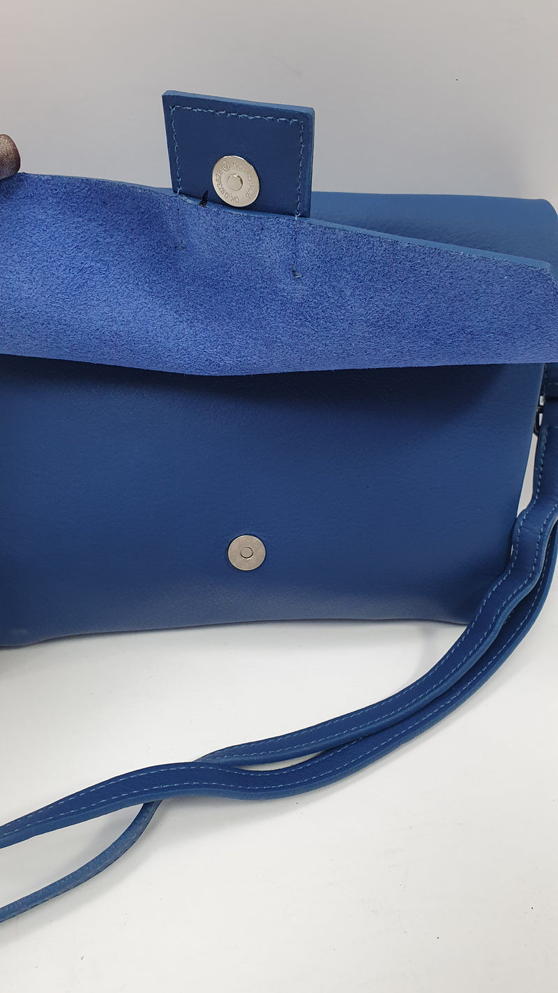 Pochette tracolla pelletteria veneta kate bluette