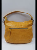 Borsa a spalla di pelletteria veneta st915 ocra