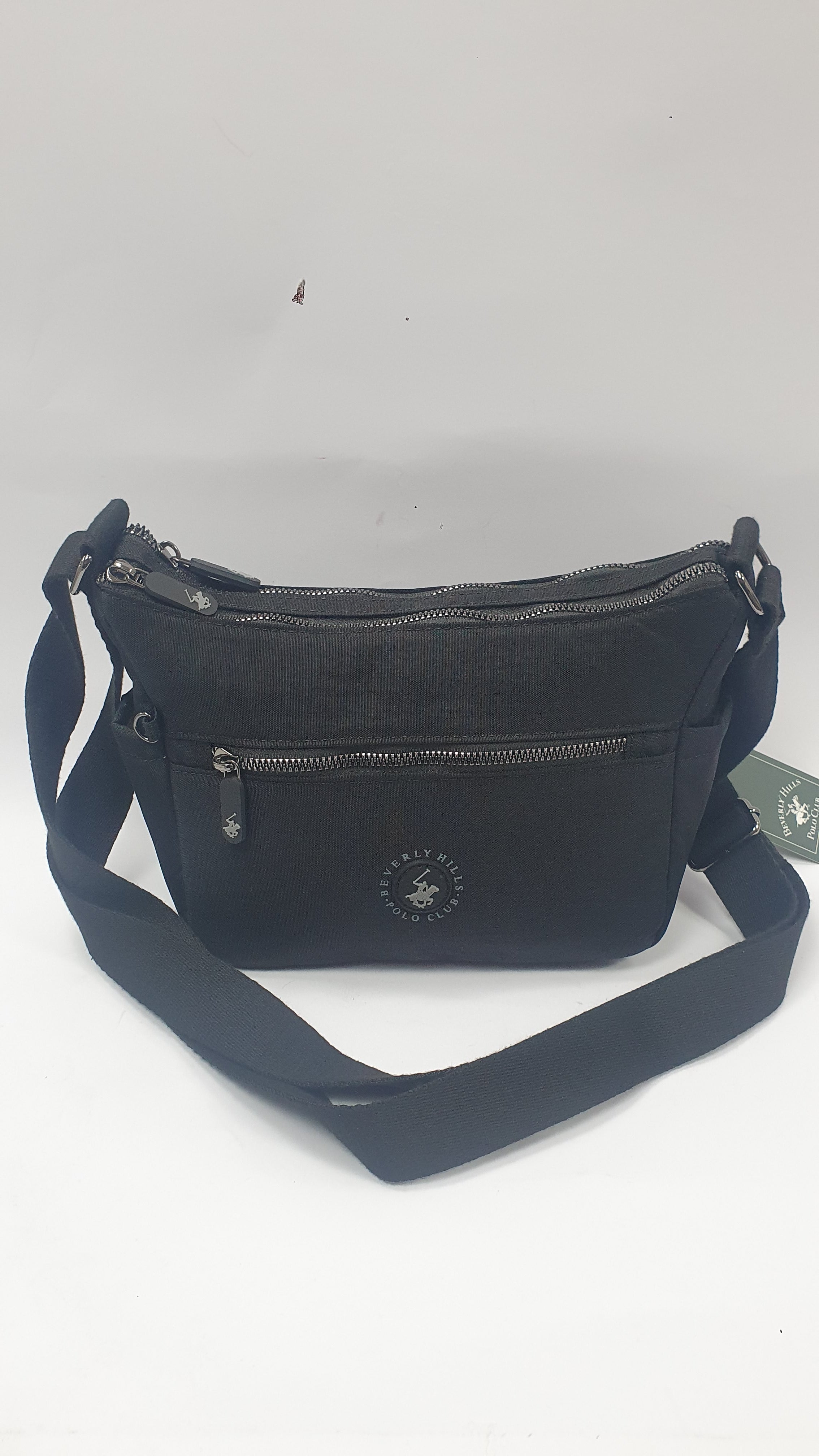 borsa donna di beverly hills polo club bh-3954p nero/ tortora