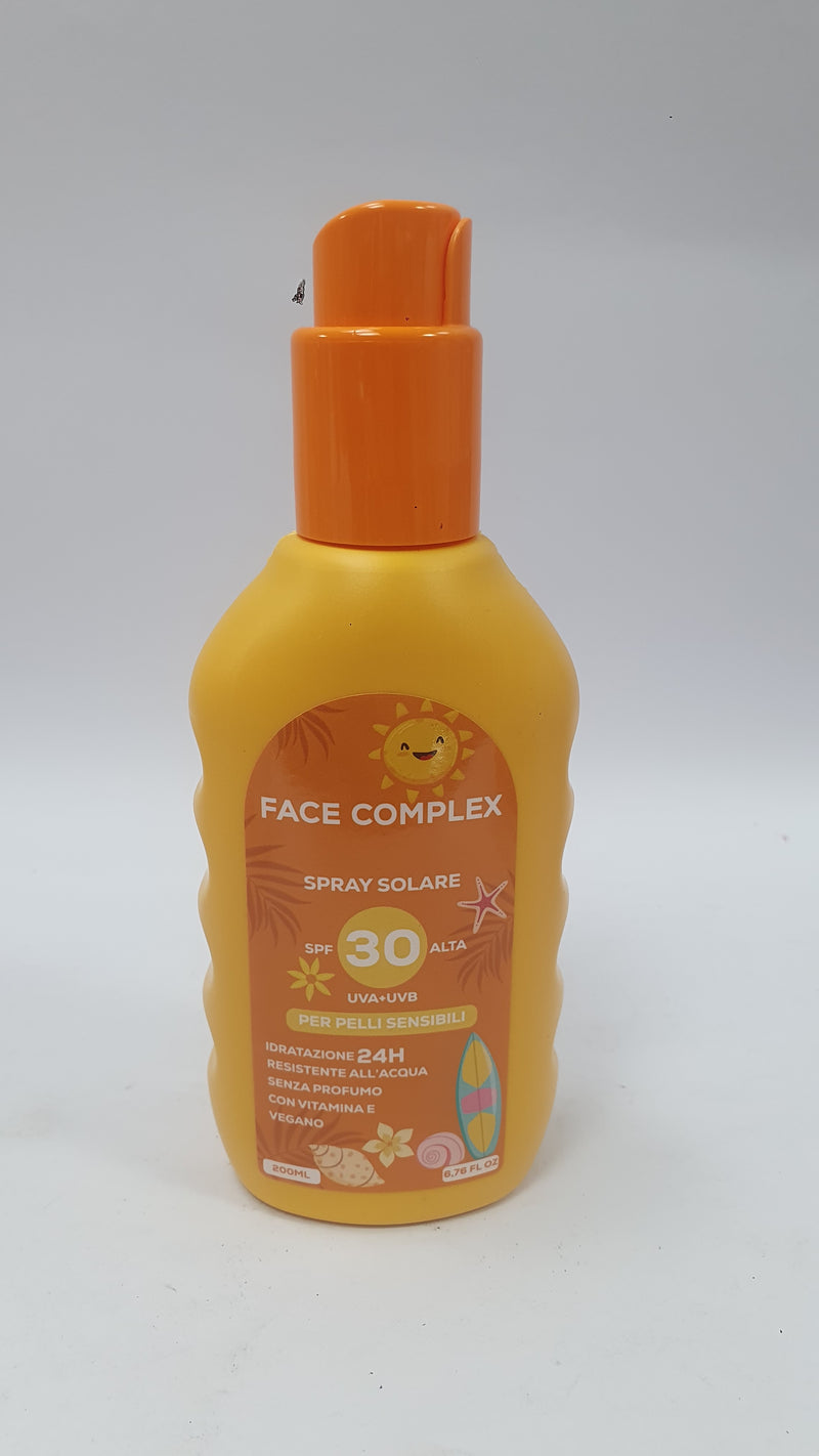 Spray solare face complex spf 30 per pelli sensibili