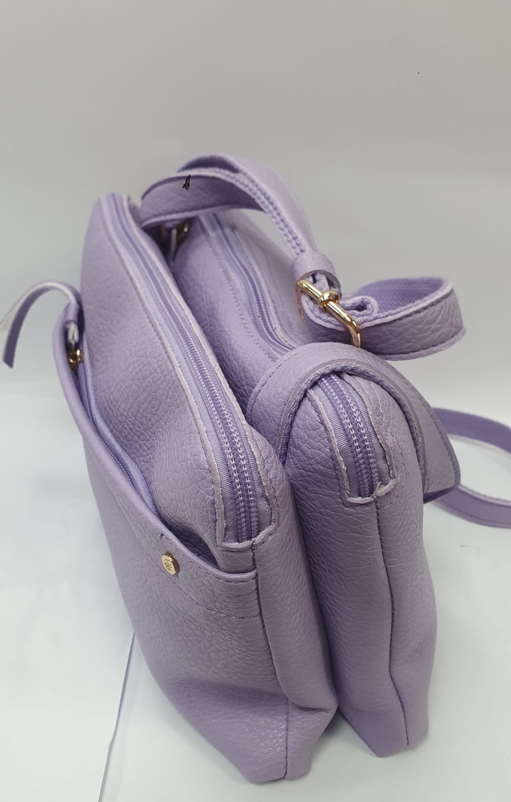borsa a tracolla di beverly hills polo club bh-3738 blu/ lilla/ ocra