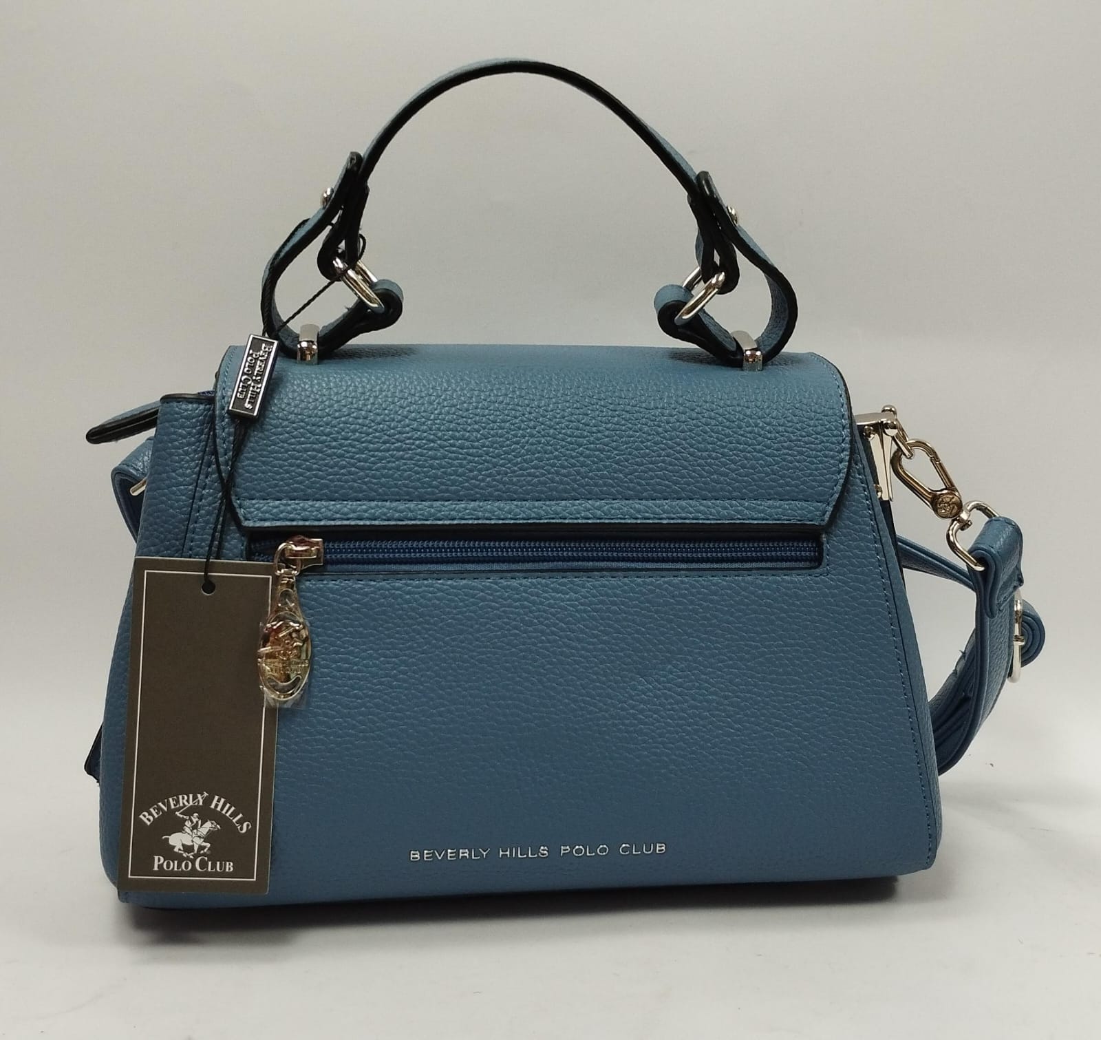 borsa donna beverly hills polo club bh-4202 azzurro