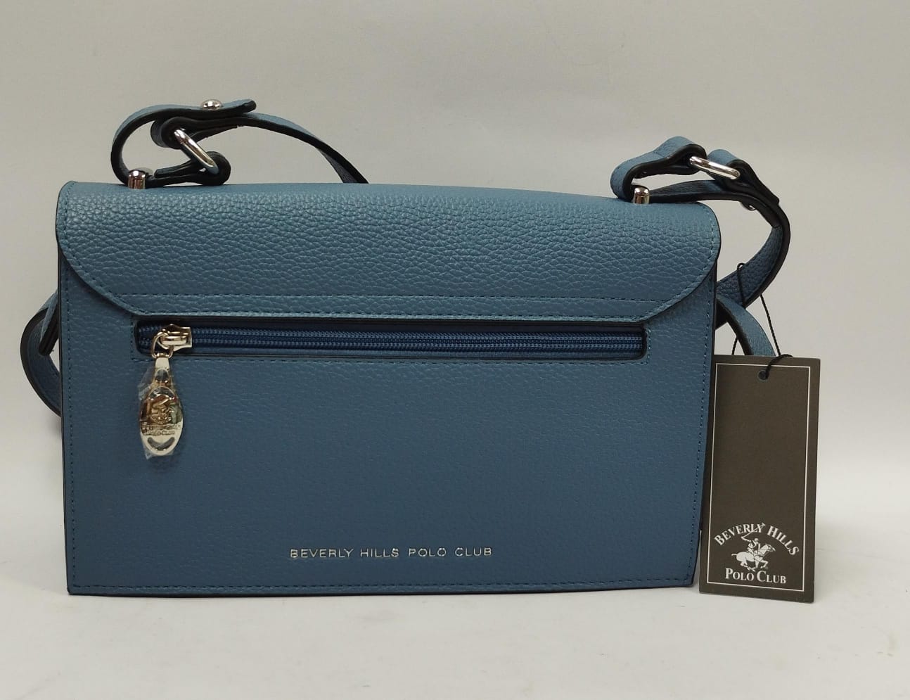 borsa donna tracolla beverly hills polo club bh-4203 azzurro