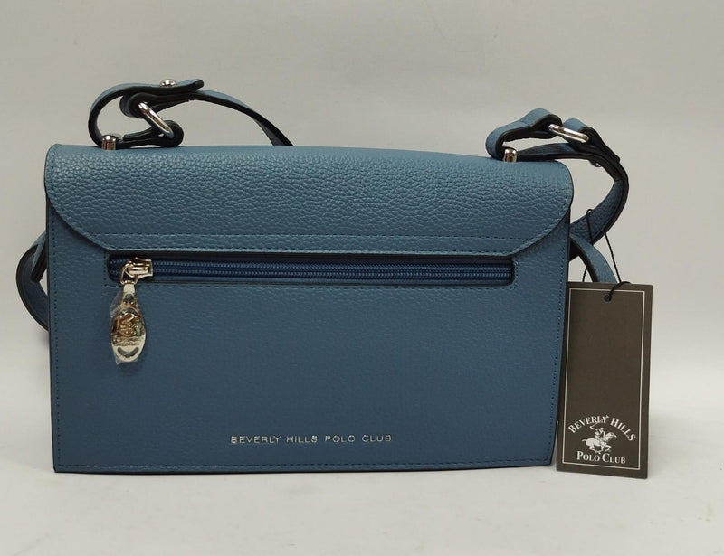 borsa donna tracolla beverly hills polo club bh-4203 azzurro