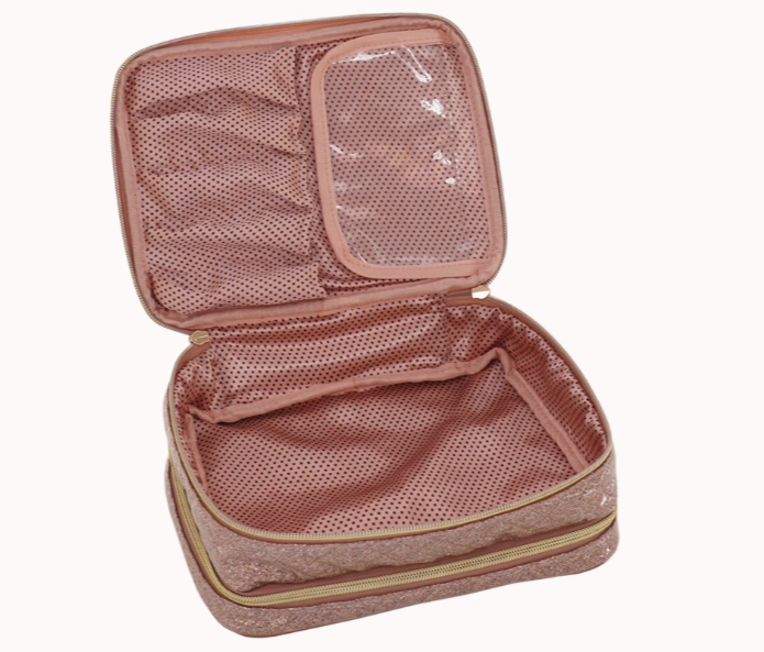 Beauty case donna di camomilla milano Matelasse L rosa/ grigio cod. 61028