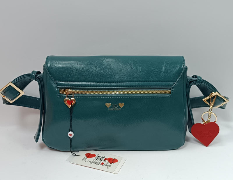borsa a mano donna linea Love to Love art. LO-280 petrolio