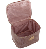 Beauty case donna di camomila milano Matelasse M rosa/grigio cod. 61034