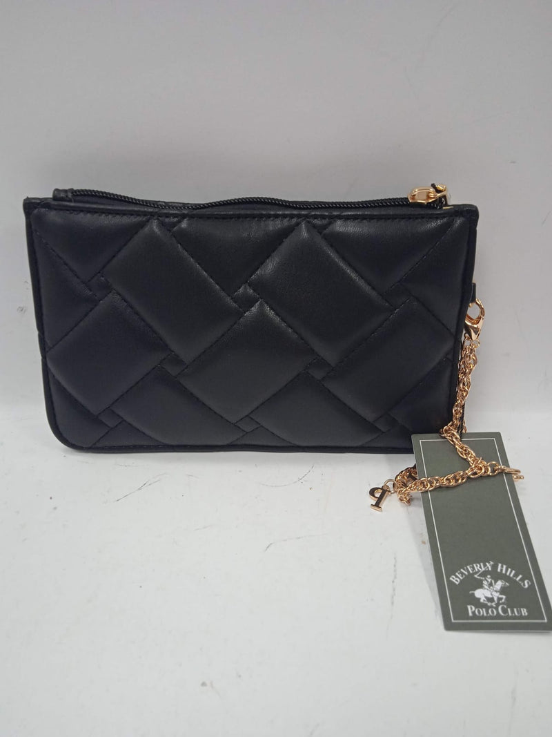 pochette donna di beverly hills polo club bh-3495 nero/ fucsia/ blu
