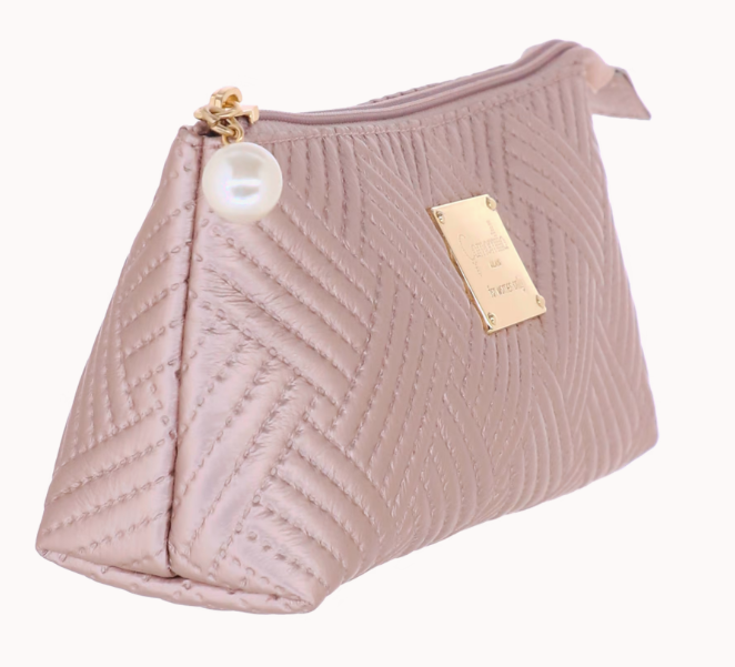 Beauty case/ astuccio cortina di camomilla milano color rosa cod. 60995