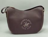 beverly hills polo club borsa a tracolla donna bh-4264 aubergine/ nero