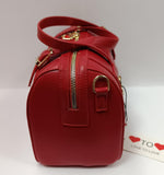 borsa a bauletto donna della linea Love to Love art LO-252 nero/ vinaccio/ toupe/ azzurro verde/ verde militare/ rosso
