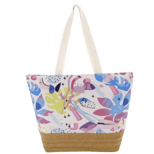 Borsa mare magic happy summer di camomilla milano rosa
