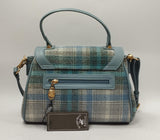 beverly hills polo club borsa donna bh-4251 azzurro/cuoio
