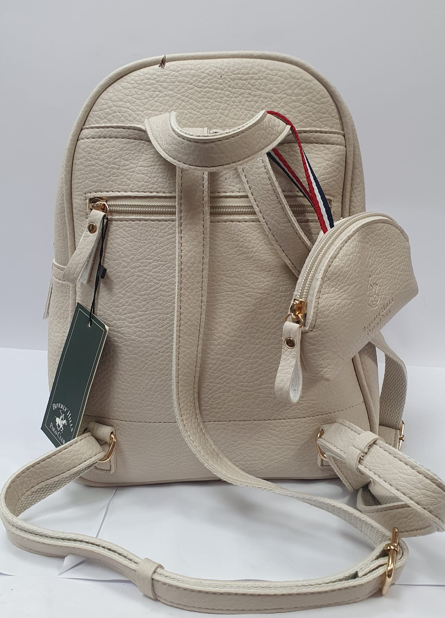 zaino donna beverly hills polo club bh-4132 bianco/ beige/ cuoio