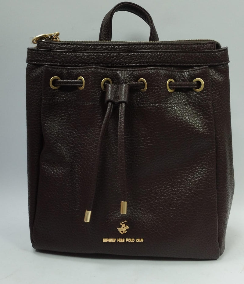 zaino donna beverly hills polo club bh-4292 marrrone scuro/nero