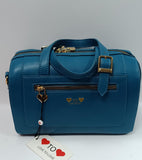 borsa a bauletto donna della linea Love to Love art LO-252 nero/ vinaccio/ toupe/ azzurro verde/ verde militare/ rosso