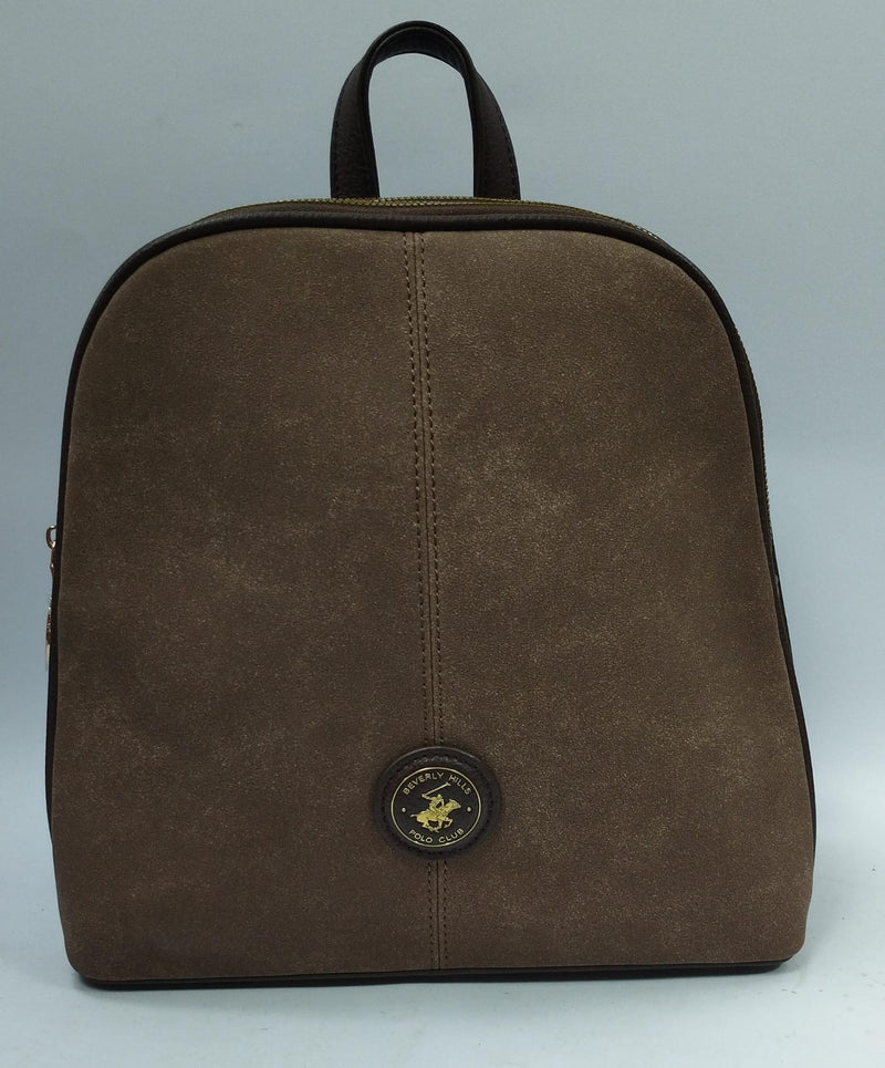 zaino donna beverly hills polo club bh-4322 dark brown/ verde