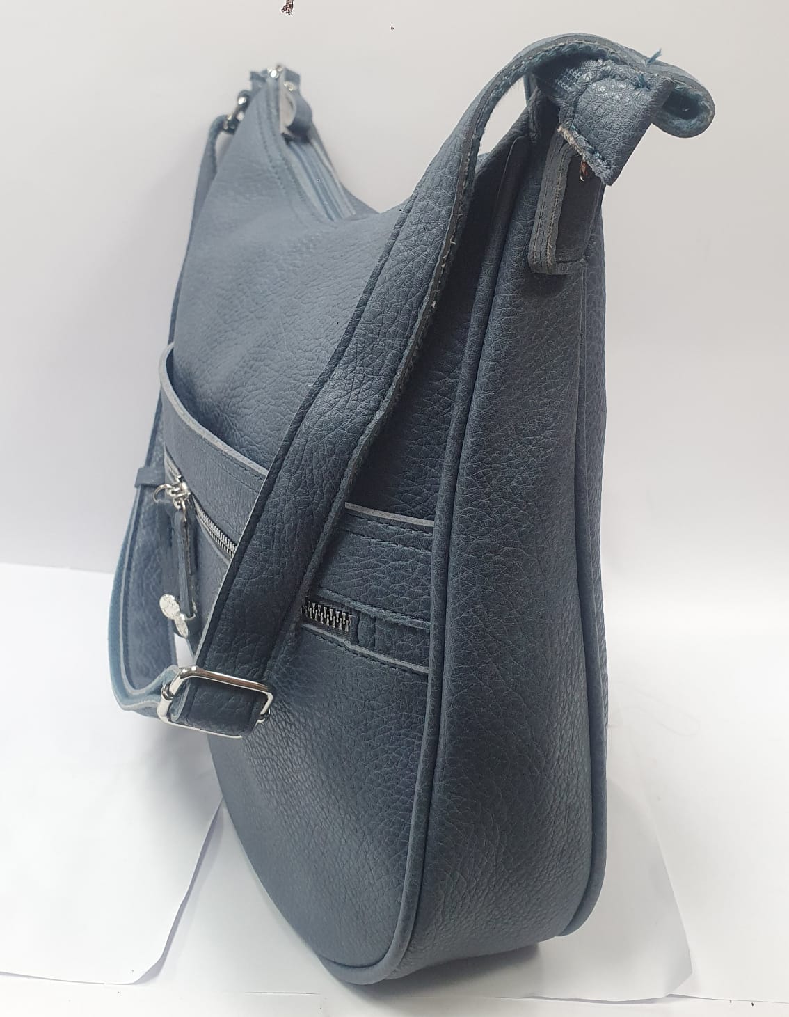 borsa donna bevery hills poolo club bh-3122 azzurro/ cuoio