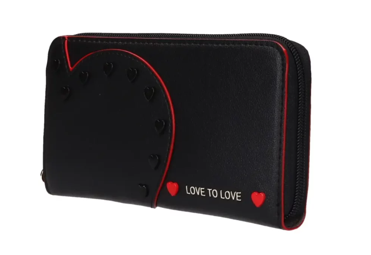 Portafoglio donna love to love LO-145 rosa/ fucsia/ nero
