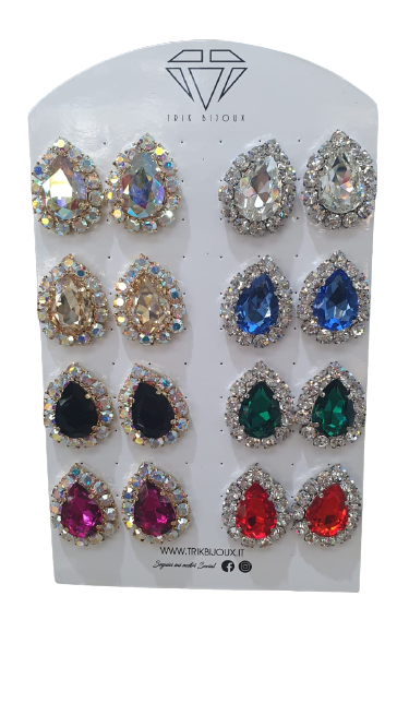 Orecchini donna di trik bijoux forma goccia grande