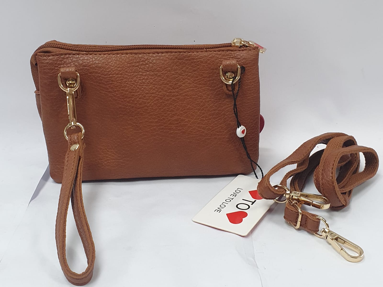 POCHETTE DONNA LOVE TO LOVE LO-365 BURGUNDY / BROWN