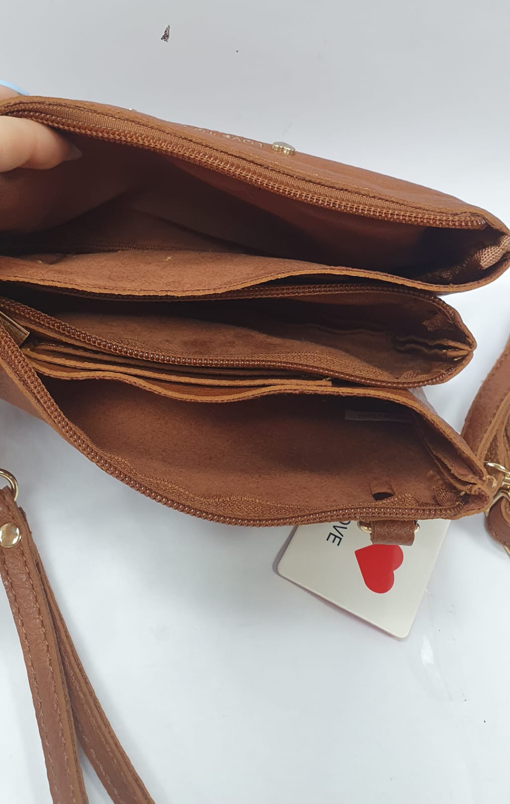 POCHETTE DONNA LOVE TO LOVE LO-365 BURGUNDY / BROWN