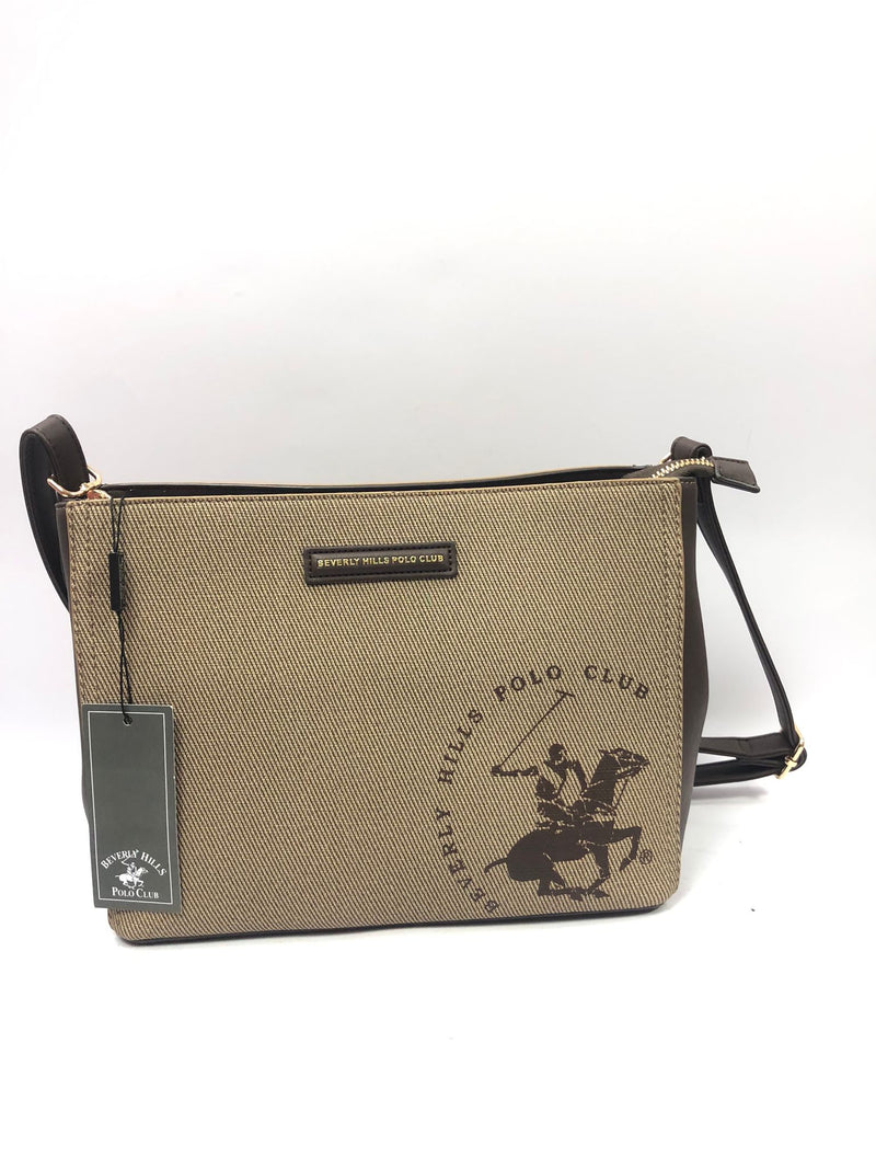 borsa donna beverly hiills polo club bh-4212 beige/ nero